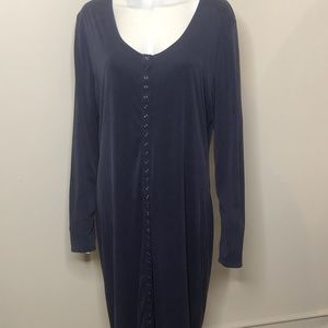 BP Snap Front Henley LS Dress EUC Size XXL